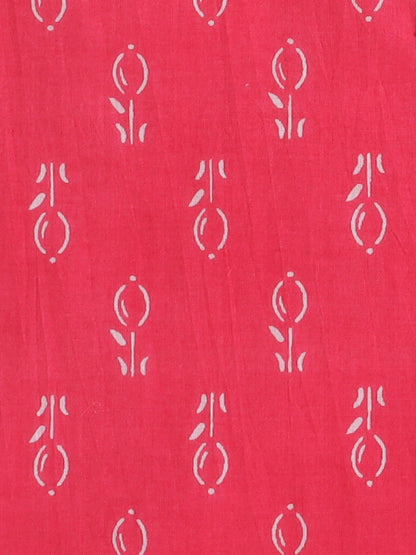 Full Sleeves All Over Print Kurta Pathani Set- Pink