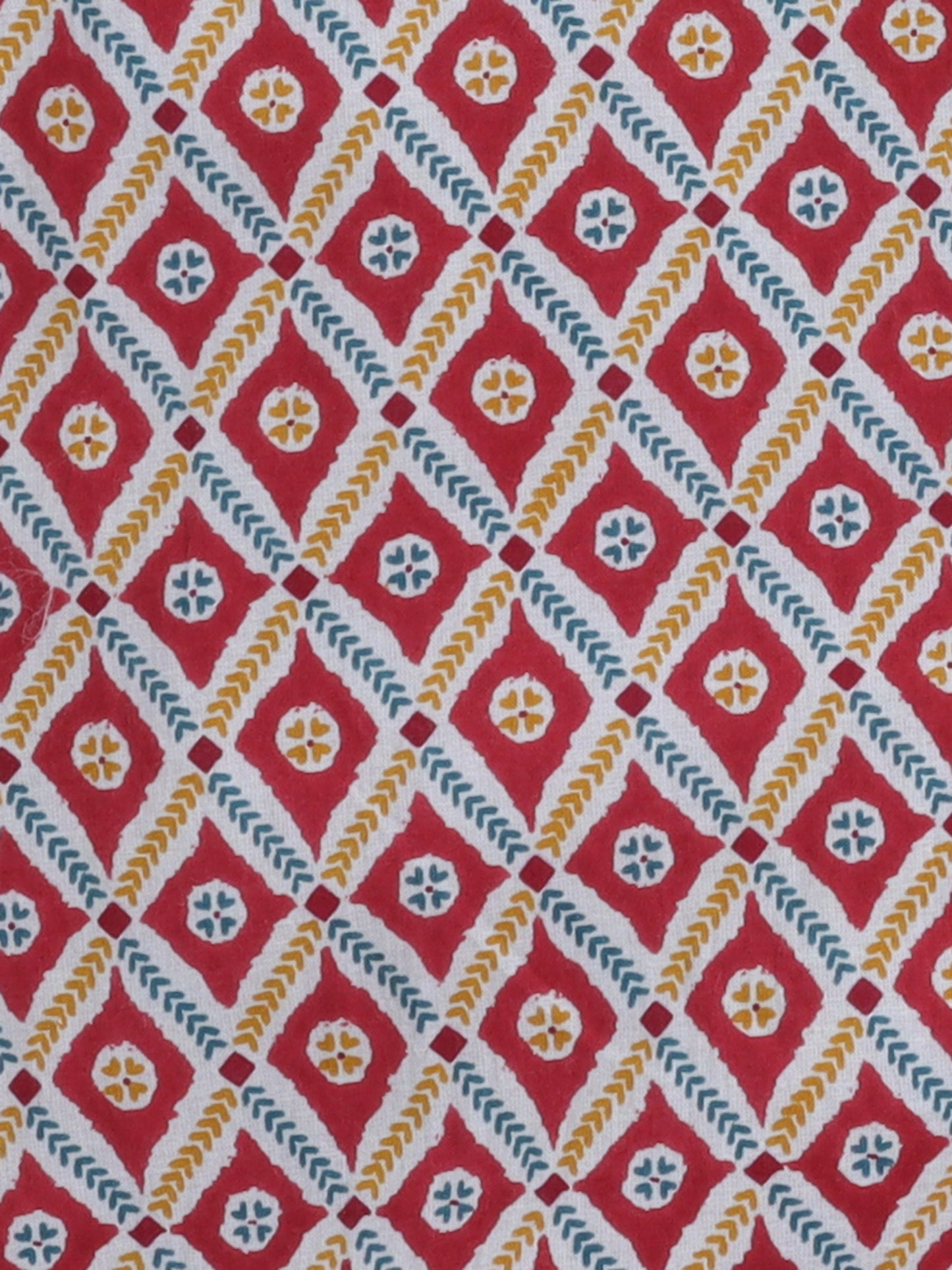 Half Sleeve Block Printed Shirt - Maroon