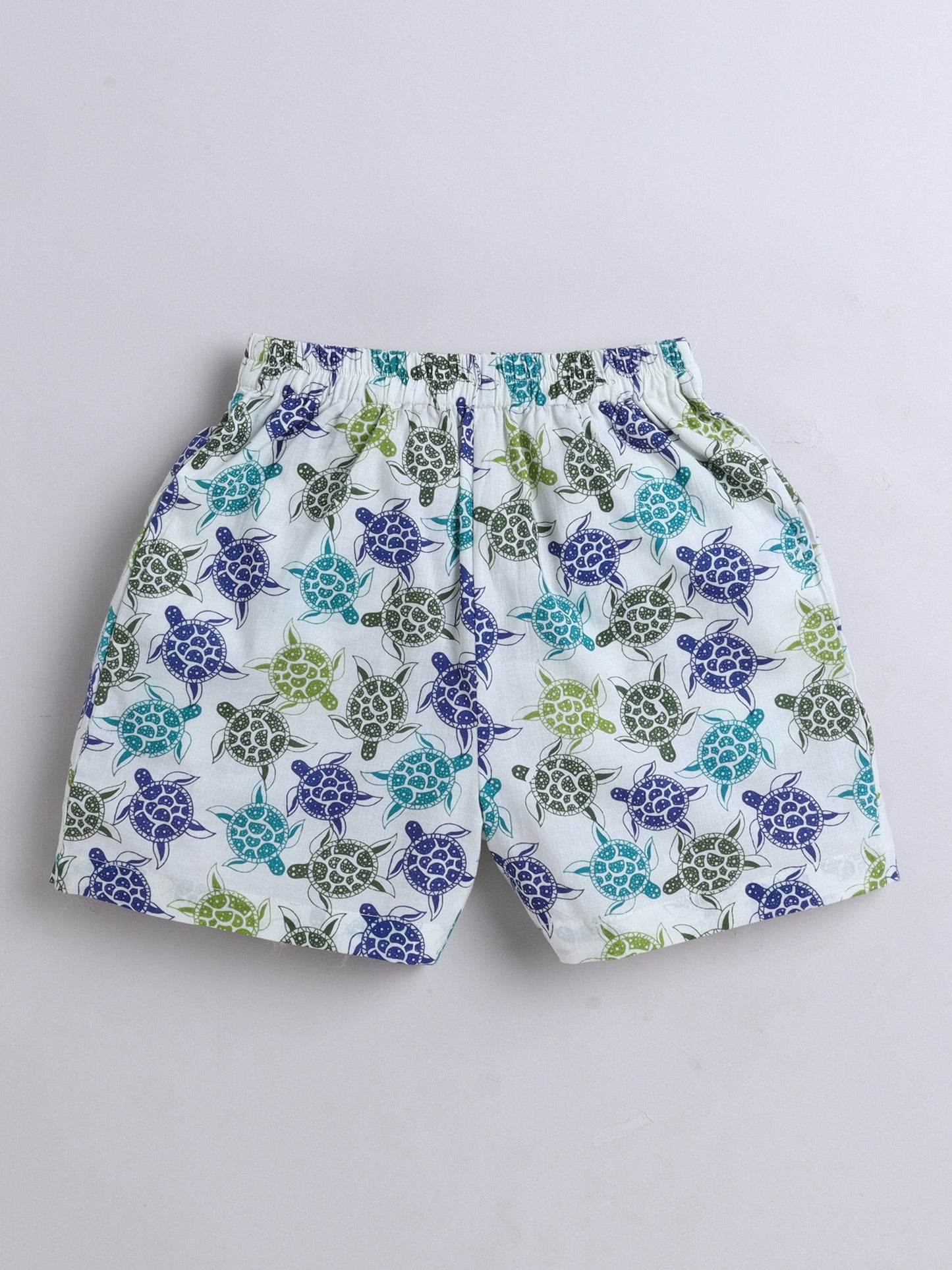 The Magic Wand Half Sleeves Tortoise Printed Shirt & Shorts Set- MultiColor