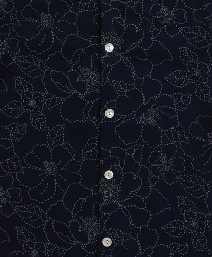 The Magic Wand Cotton Woven Full Sleeves Floral Printed Kurta and Pyjama Set- Blue