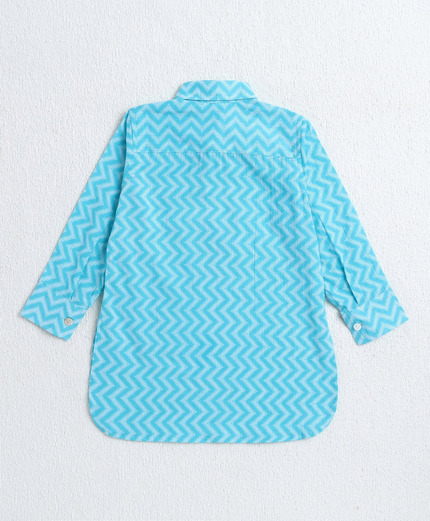 The-Magic-Wand-Cotton-Woven-Full-Sleeves-Zig-Zag-Printed-Kurta-and-Pyjama-Set--Blue