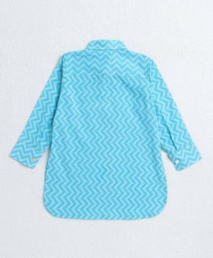 The-Magic-Wand-Cotton-Woven-Full-Sleeves-Zig-Zag-Printed-Kurta-and-Pyjama-Set--Blue
