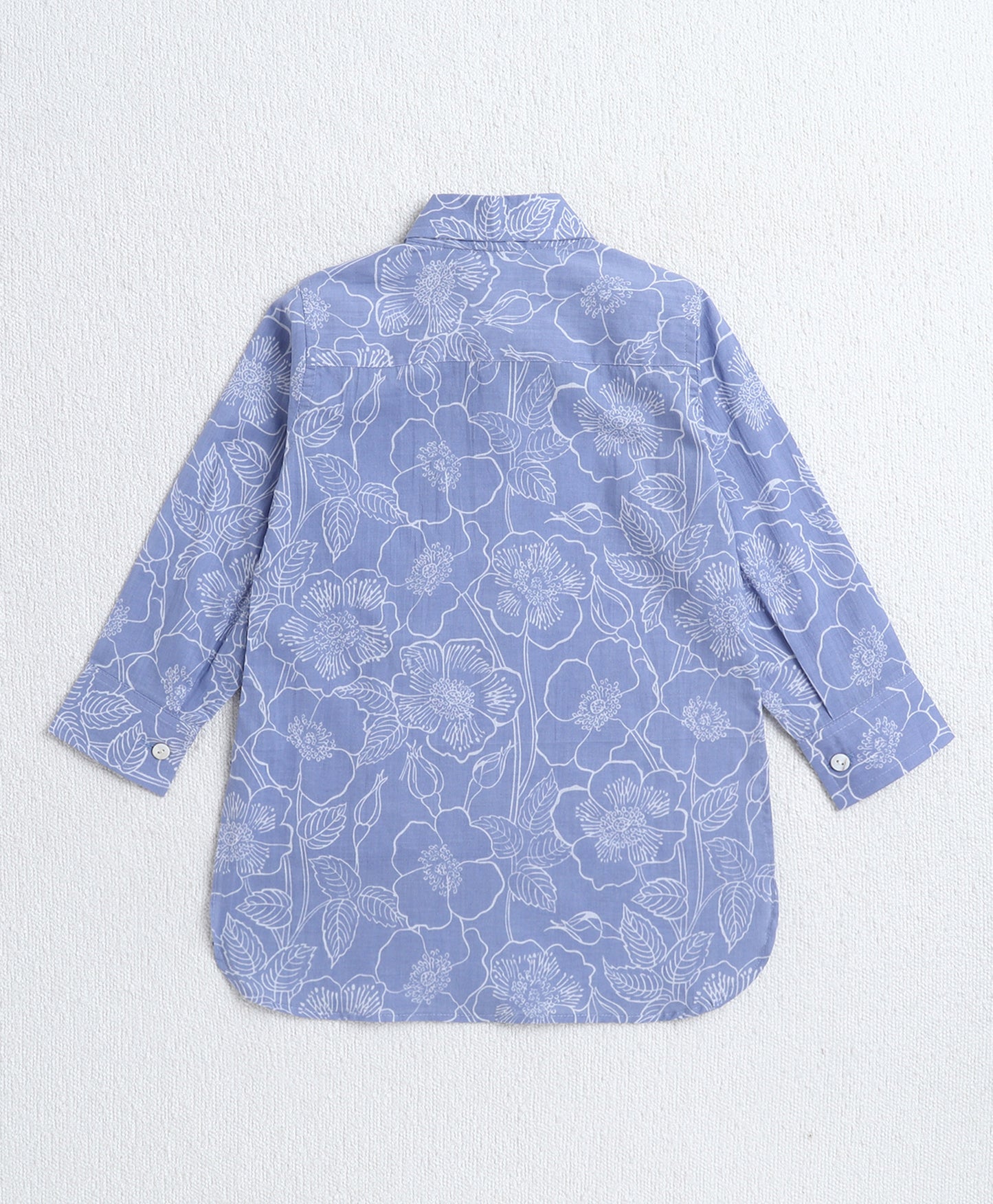 Cotton Woven Full Sleeves Floral Printed Kurta and Pyjama Set - Lavander