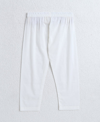 The Magic Wand Cotton Woven Full Sleeves AII Over Printed Kurta and Pyjama Set with Jacket- Rust