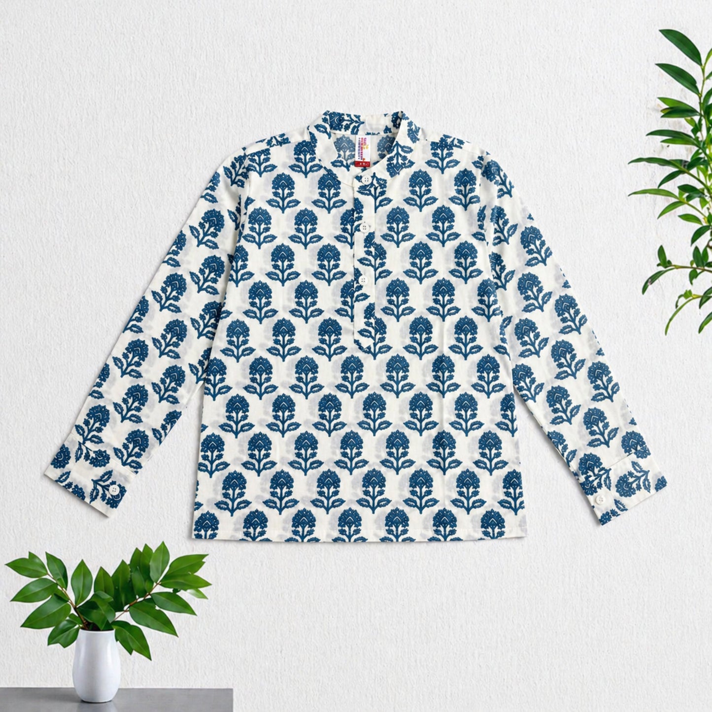The Magic Wand Woven Geometric Printed Kurta - Multi Colour