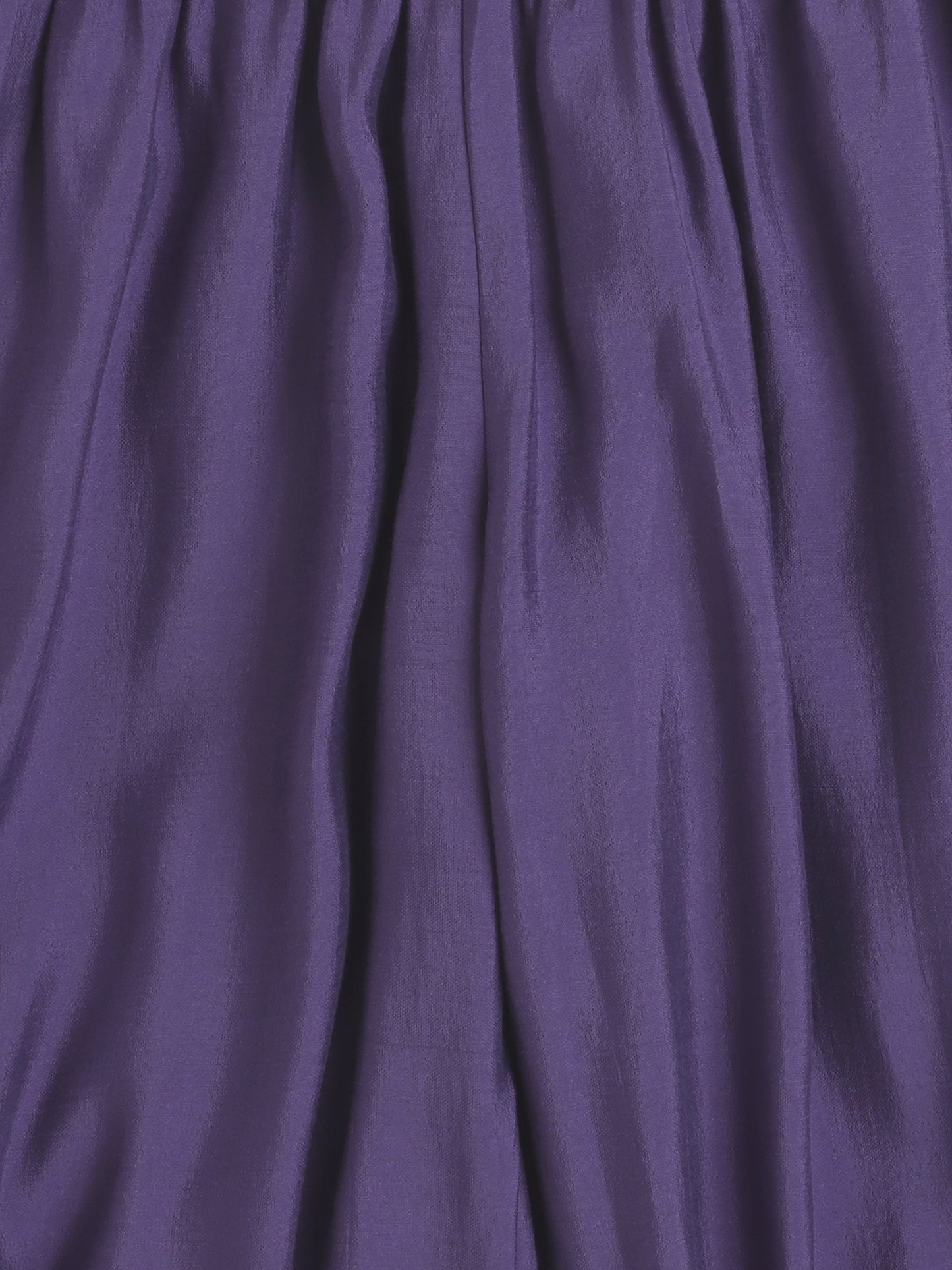 Three Fourth Sleeves Lace Embellished Angarakha Kurta & Salwar Set - Purple