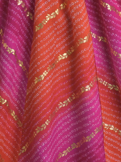 The Magic Wand Sleeveless Embellished Kota Doria Lehenga Choli Set with Attached Dupatta  Pink