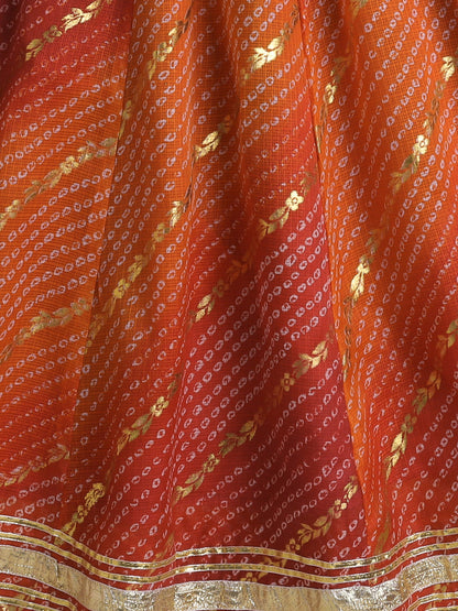 The Magic Wand Sleeveless Embellished Kota Doria Lehenga Choli Set with Attached Dupatta  Maroon