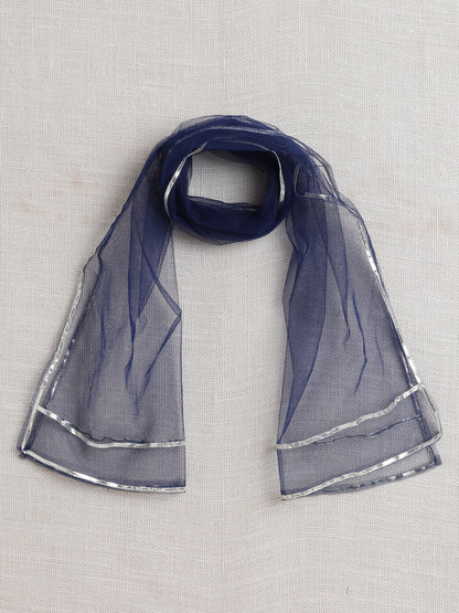 Half Sleeves Floral Print Alia Cut Kurta Set Indigo Blue