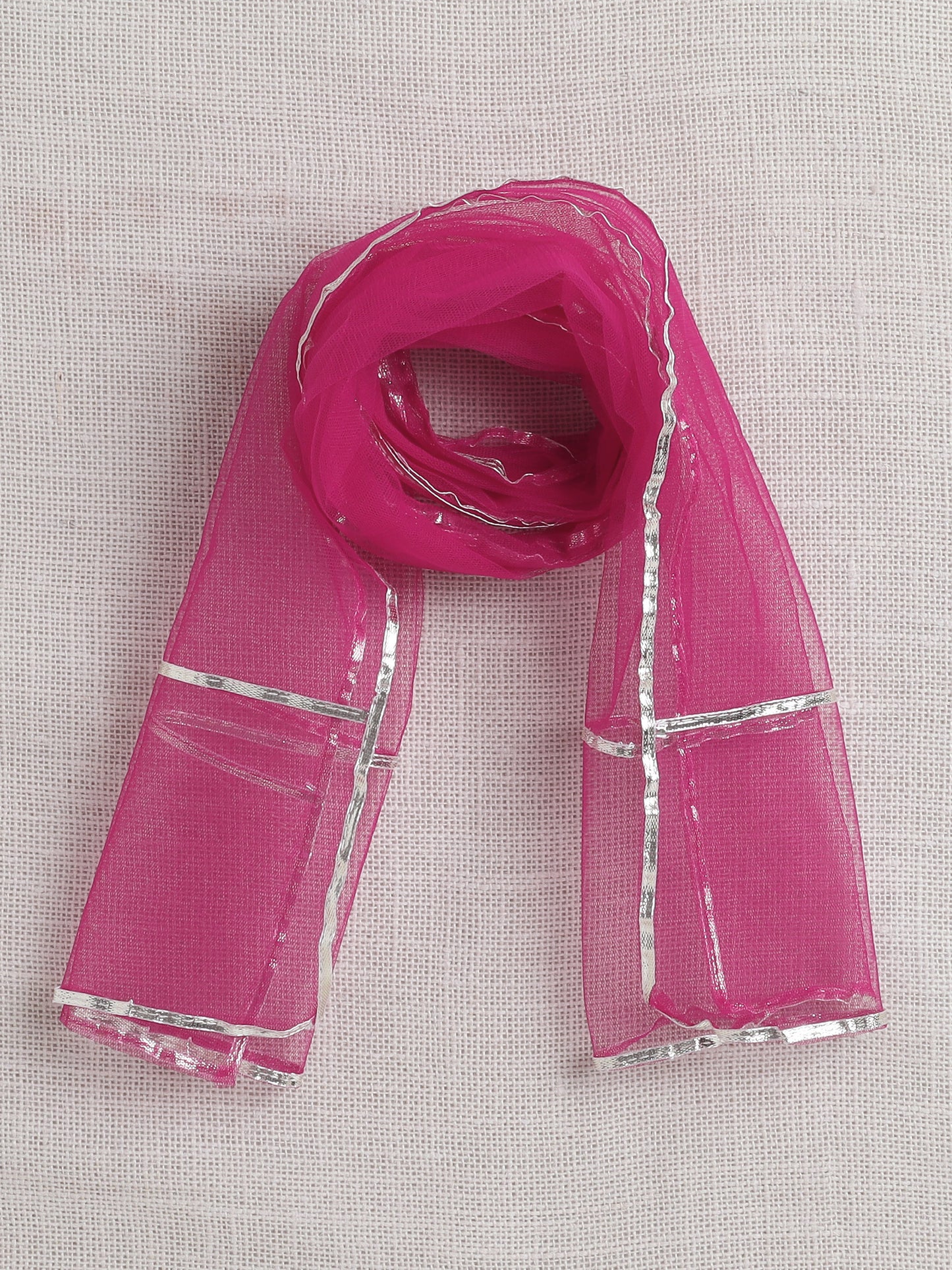 Sleeveless All Over Print Kurta Set- Pink
