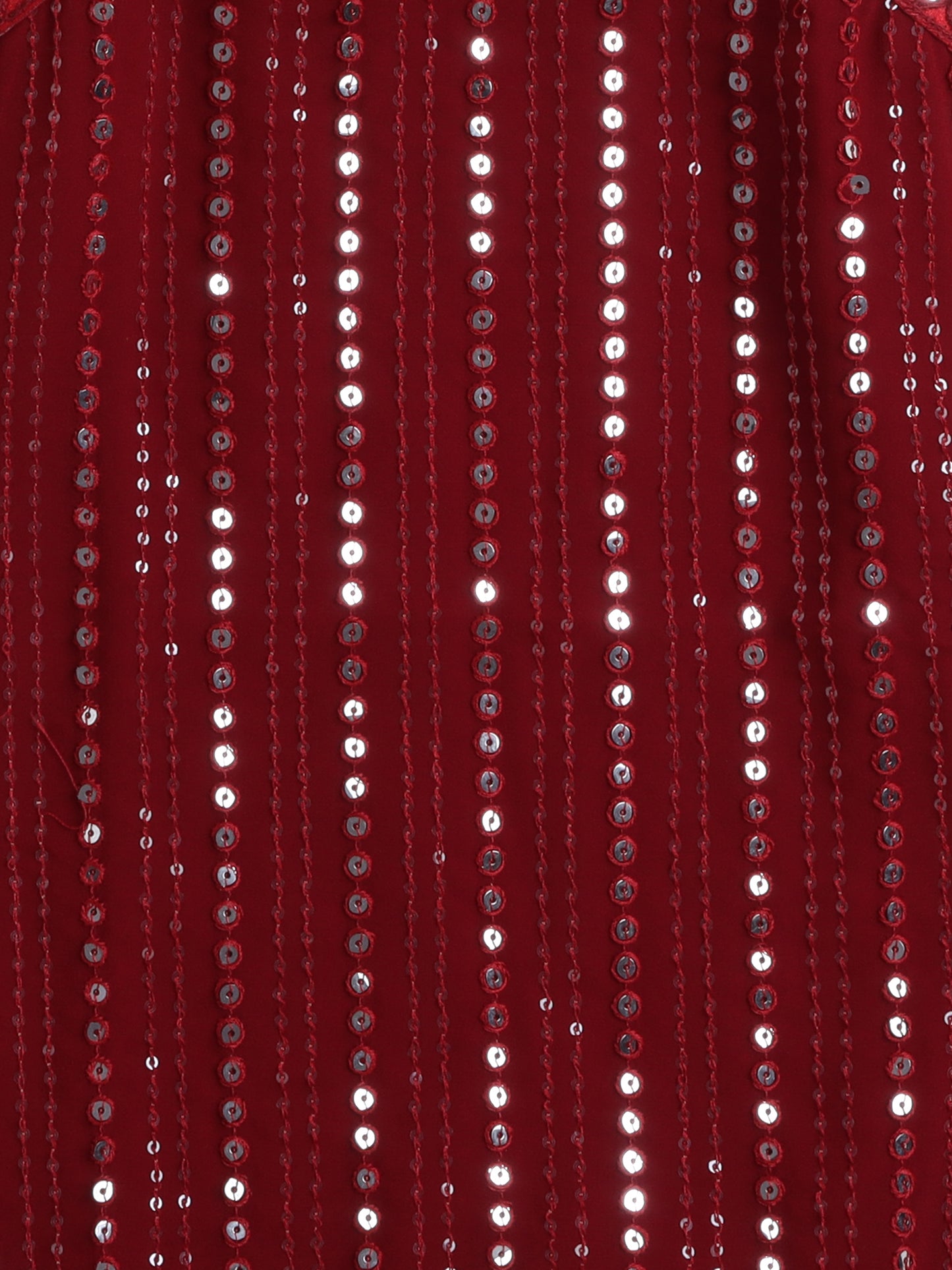  Singlet Sequins Embellished Kurta and Sharara Set - Maroon