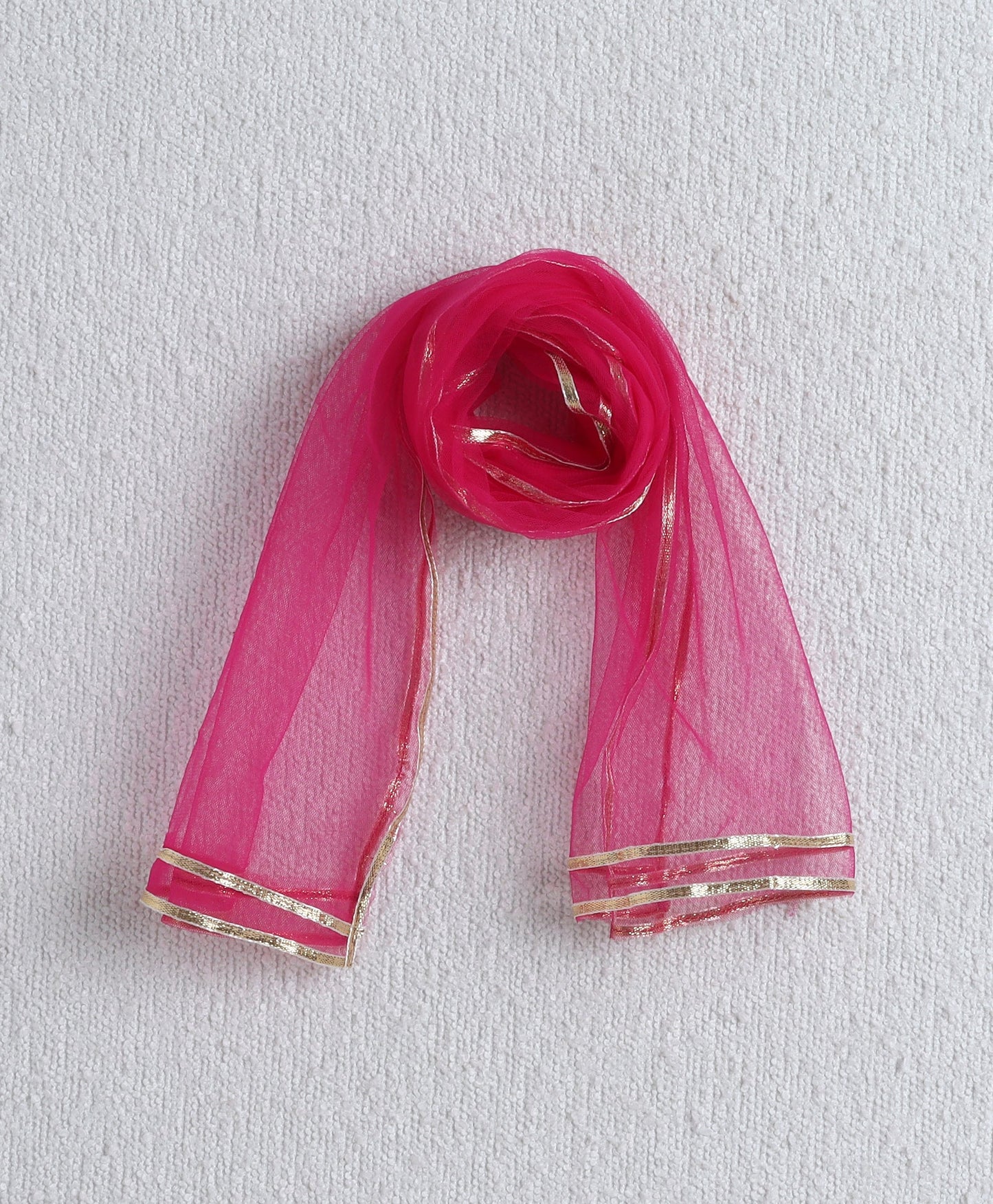 The Magic Wand Cotton Woven Ruffle Sleeves Floral Printed Choli and Lehenga Set with Dupatta - Fuchsia
