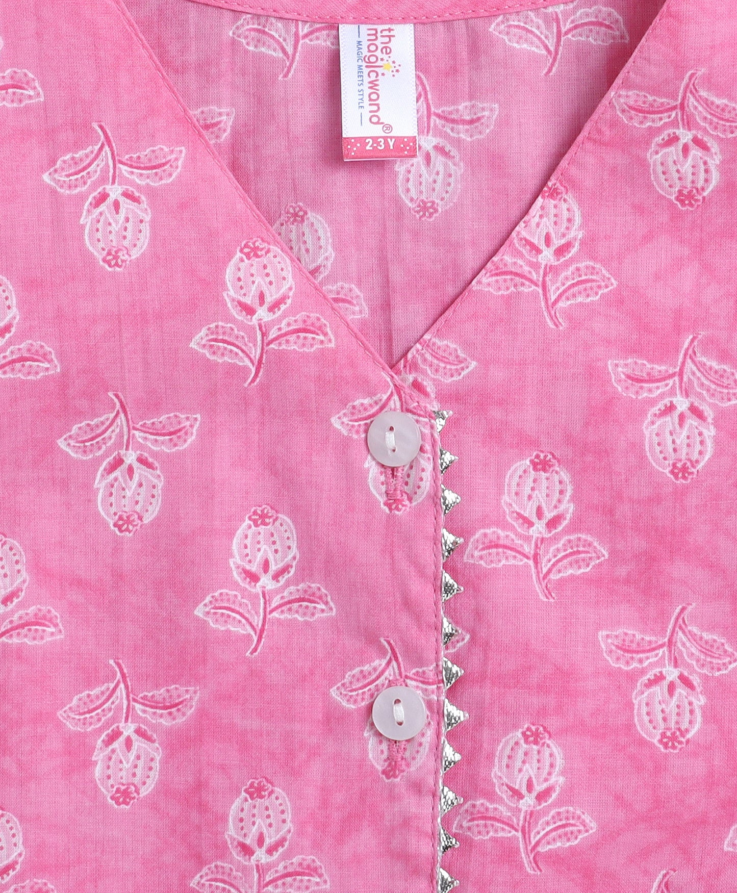 The Magic Wand Cotton Woven Sleeveless Floral Printed Waist Coat Top Peach