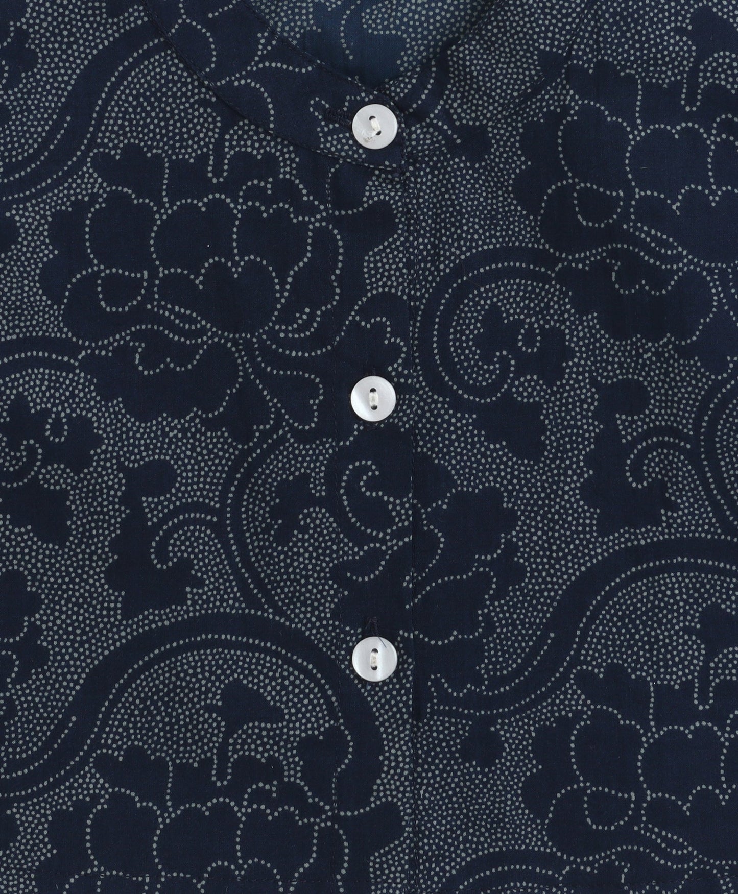 The Magic Wand Cotton Woven Sleeveless Floral Printed Top And Palazzo Set - Navy Blue