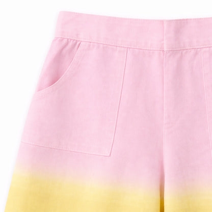 The Magic WandÿRayon Woven Sleeveless Tie & Dye Waistcoat And Pant Set - Pink