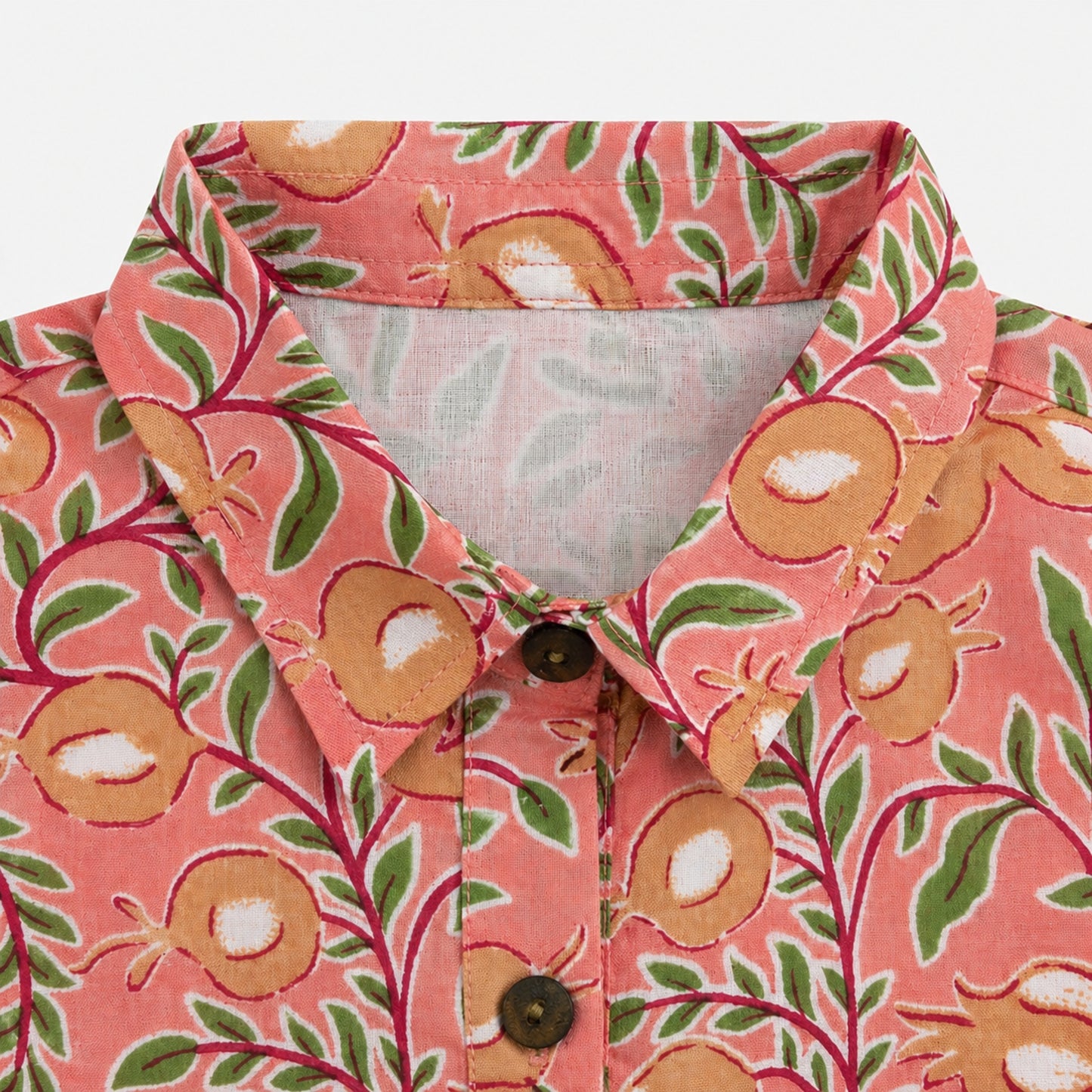 The Magic Wand Cotton Woven Sleeveless Floral Tiered Top And Shorts Set - Peach