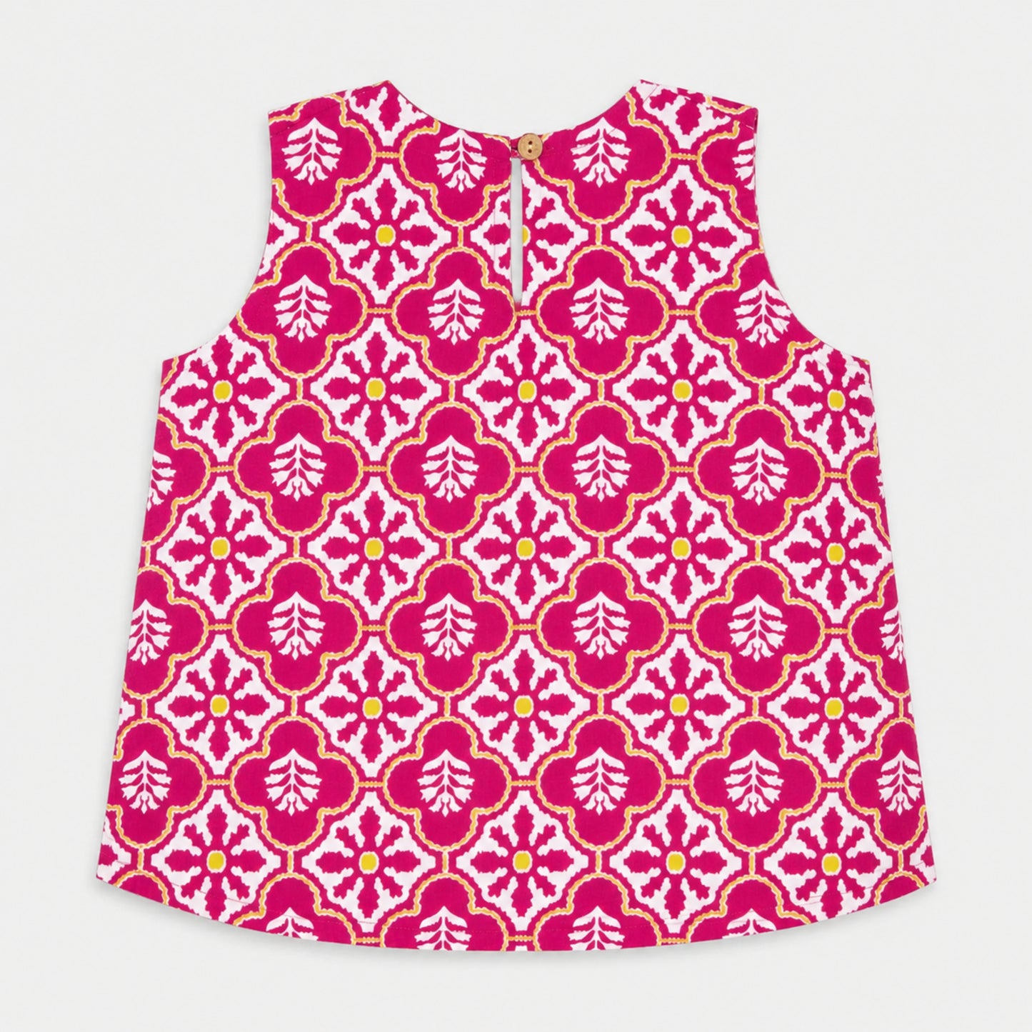 The Magic Wand Cotton Woven Sleeveless Floral Printed Laced Top And Shorts Loungewear Set-Peach