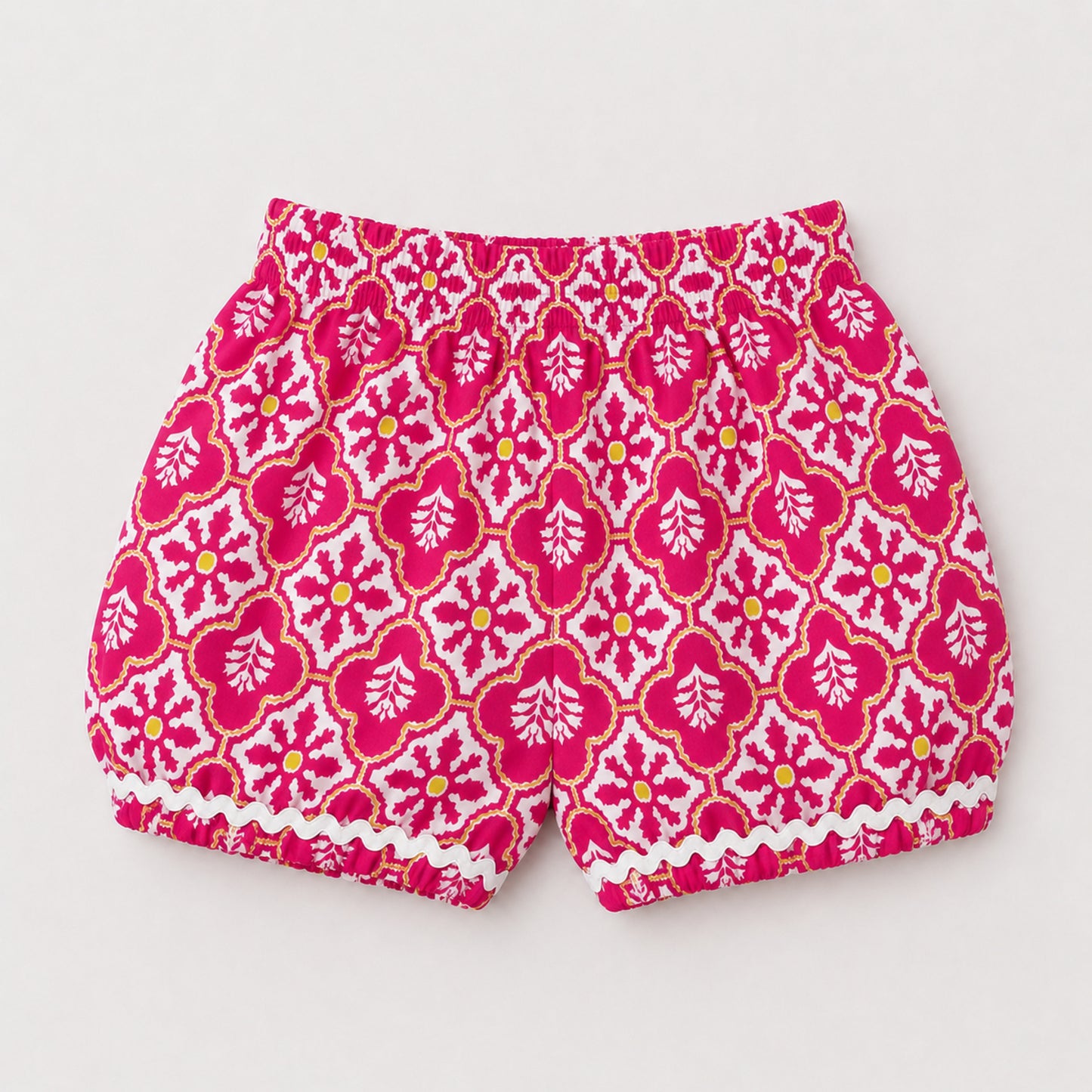 The Magic Wand Cotton Woven Sleeveless Floral Printed Laced Top And Shorts Loungewear Set-Peach