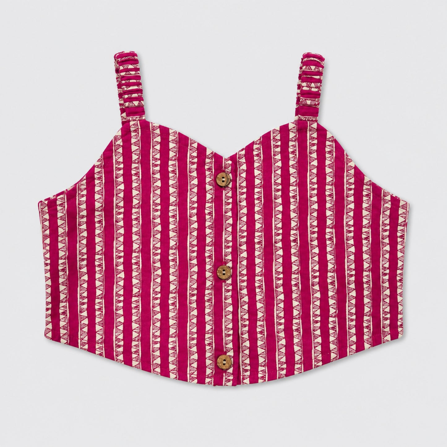 The Magic Wand Cambric Woven Laced Sweetheart Neck Choli And Floral Lehenga Set With Dupatta - Fuchsia