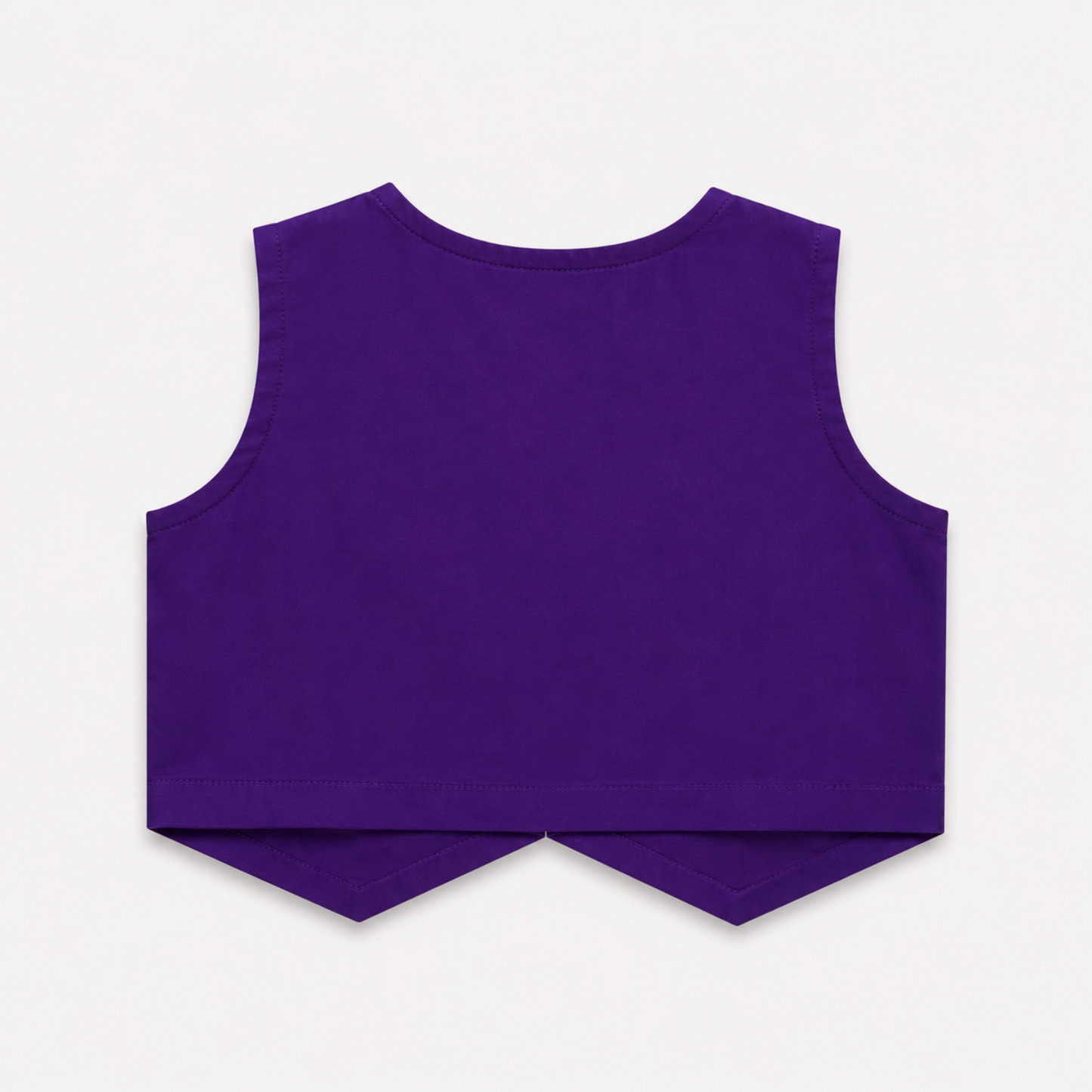 The Magic Wand Woven Sleeveless Contrast Lace Waistcoat Style Choli And Lehenga Set - Purple