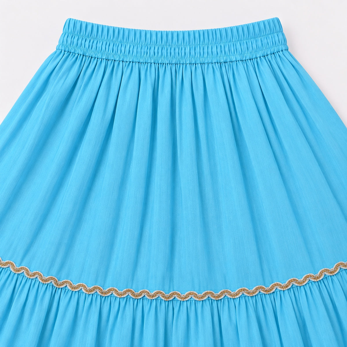 The Magic Wand Woven Sleeveless Lace Embellished Statement Tassel Detailed Choli And Lehenga Set With Dupatta - Sky Blue