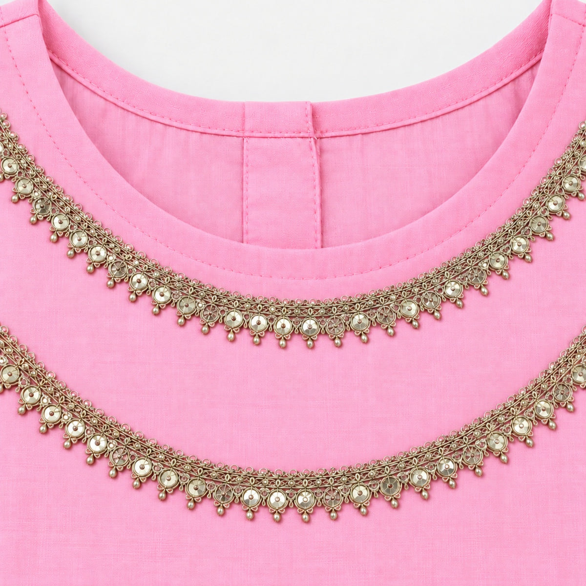 The Magic Wand Woven Sleeveless Lace Embellished Statement Tassel Detailed Choli And Lehenga Set With Dupatta - Light Pink
