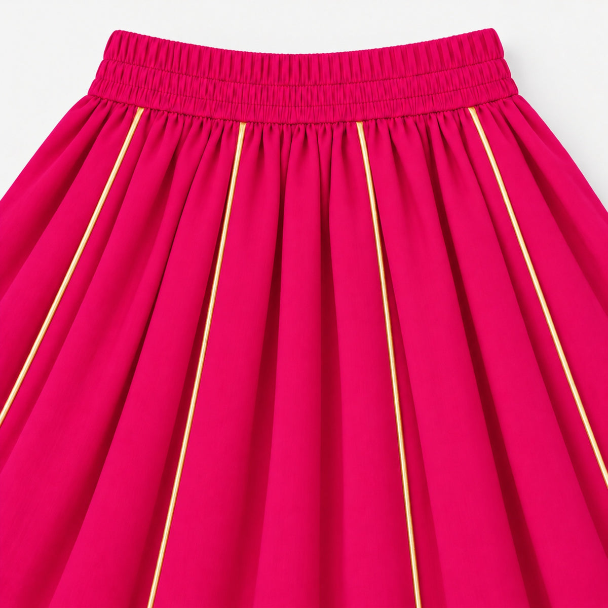The Magic Wand Woven Sleeveless Lace Embellished Statement Tassel Detailed Choli And Lehenga Set - Fuchsia