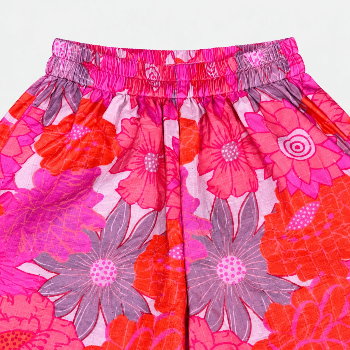 The Magic Wand Woven Sleeveless Ethnic Motif Printed And Sequin Embellished Tassel Detail Top And Palazzo Set - Pink