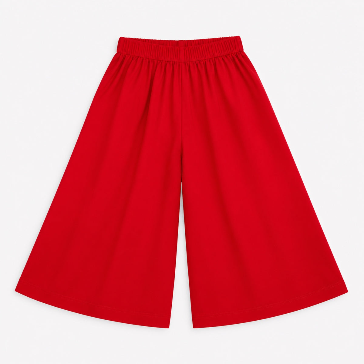 The Magic Wand Woven Sleeveless Fringe Laced Top and Palazzo Set - Red