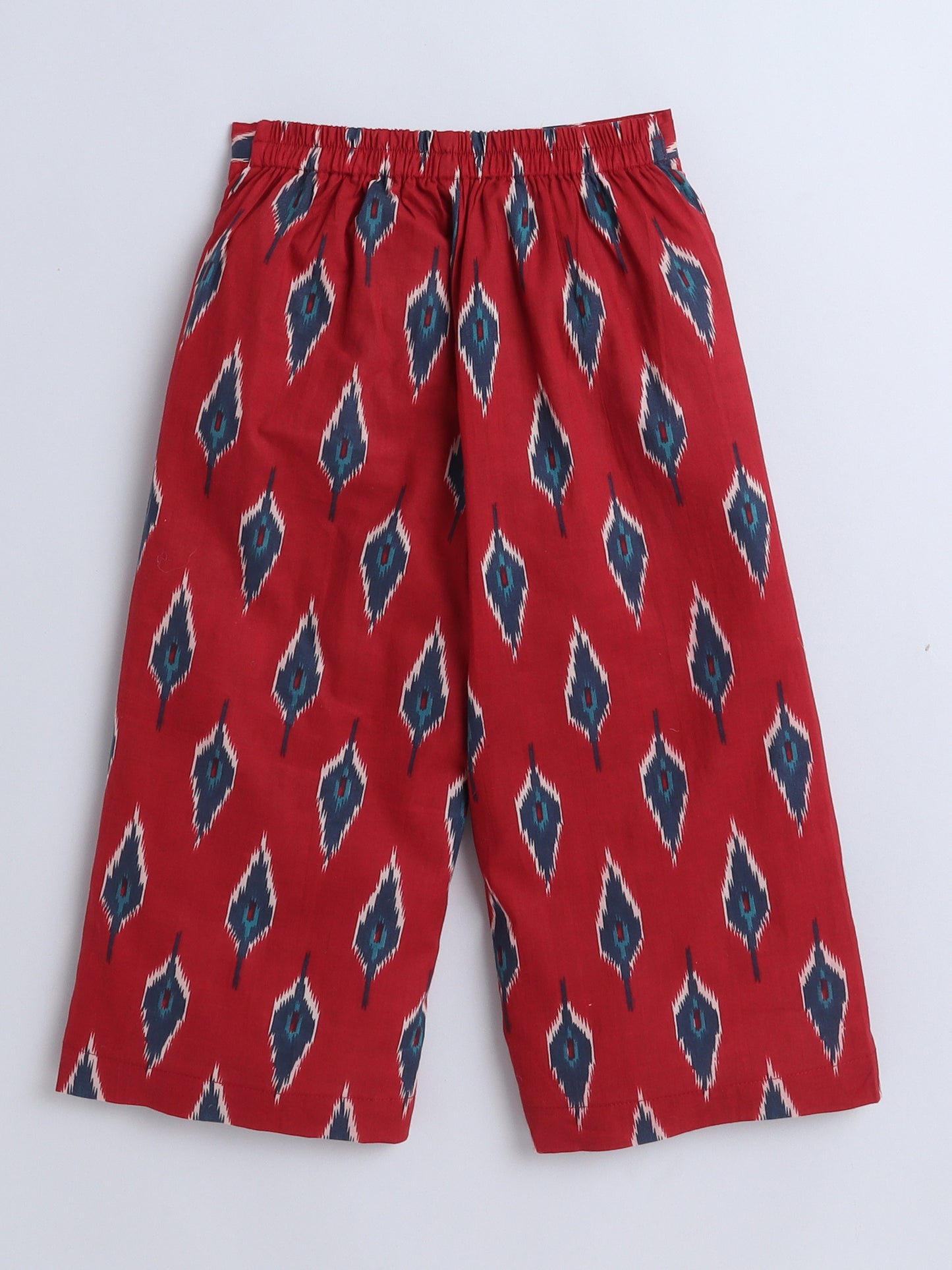 Sustainable Floral Printed Sleeveless Waist Co ord Sets-Maroon