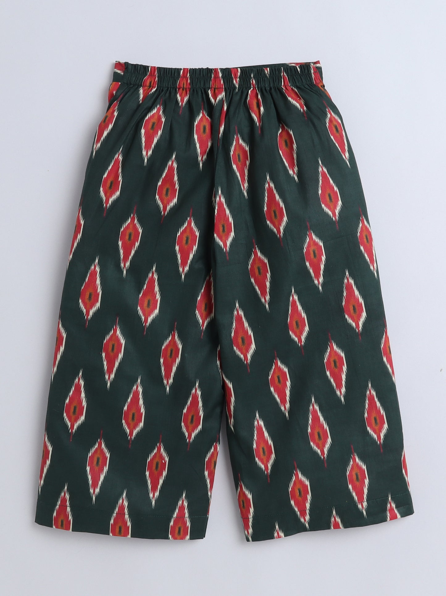 Sustainable Floral Printed Sleeveless Waist Co ord Sets Green