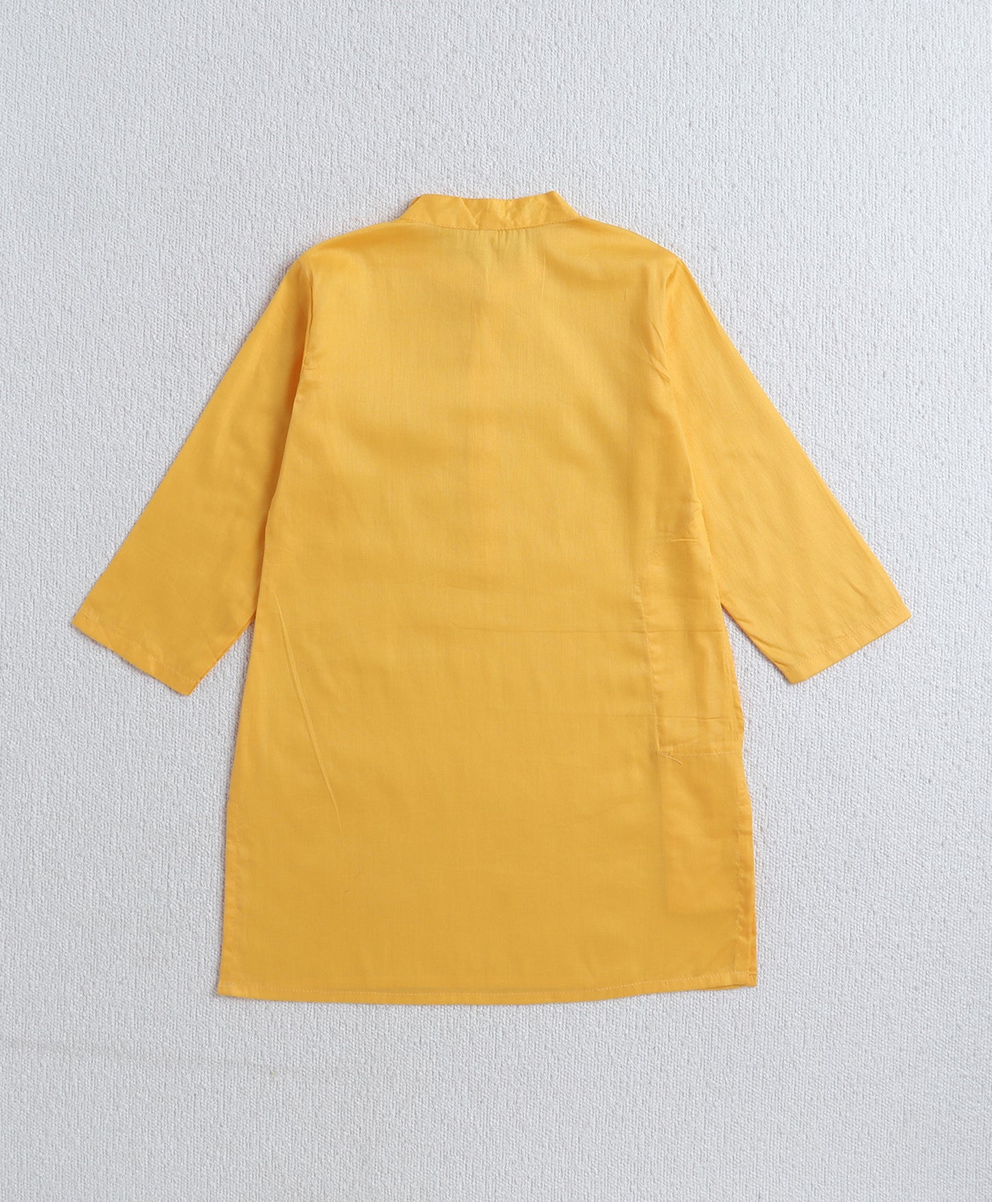 The-Magic-Wand-Cotton-Woven-Full-Sleeves-Bandhani-Printed-Kurta-with-Pyjama-Set--Yellow