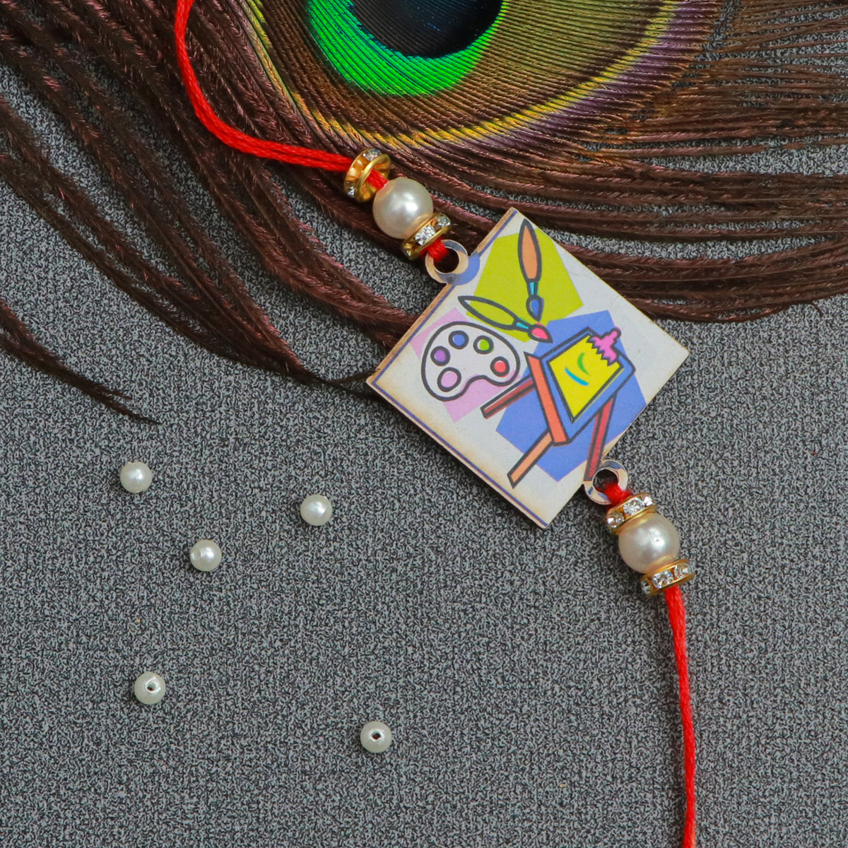 The Magic Wand Trendy Art And Craft Printed Rakhi - MultiColor