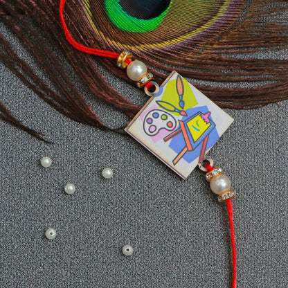 The Magic Wand Trendy Art And Craft Printed Rakhi - MultiColor