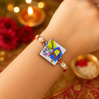 The Magic Wand Trendy Art And Craft Printed Rakhi - MultiColor