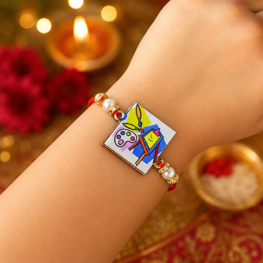 The Magic Wand Trendy Art And Craft Printed Rakhi - MultiColor