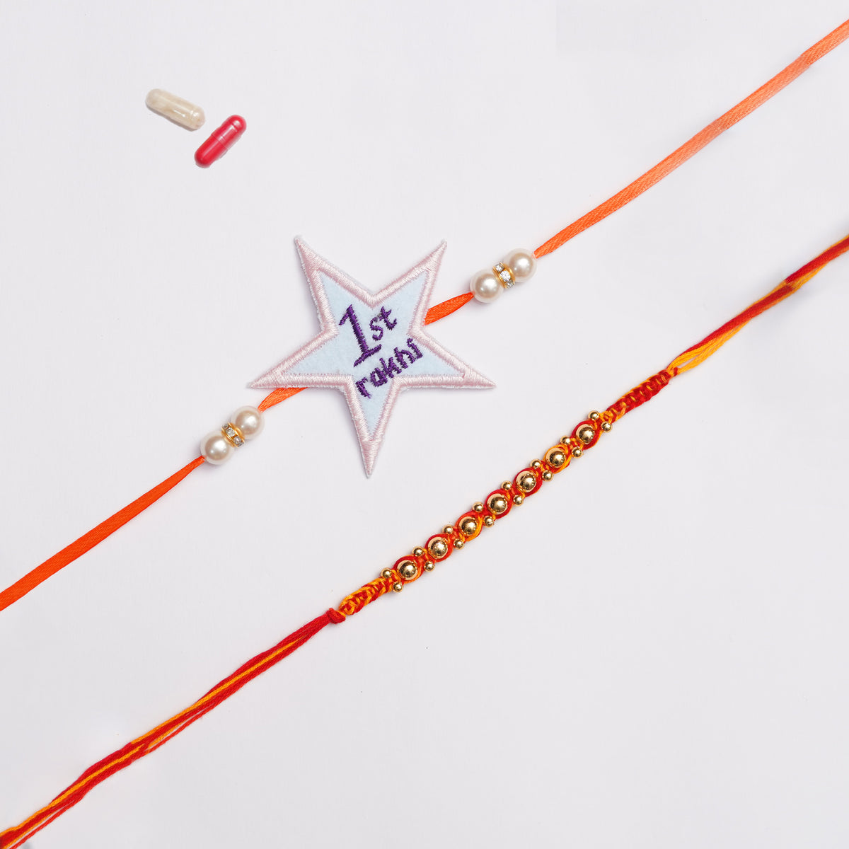 The Magic Wand Star Applique My First Rakhi -Blue