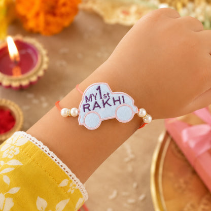 The Magic Wand Car Applique My First Rakhi -Blue