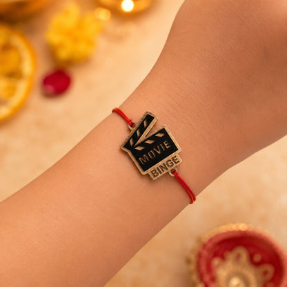 The Magic Wand Trendy Movie Binge Wooden Rakhi - Beige