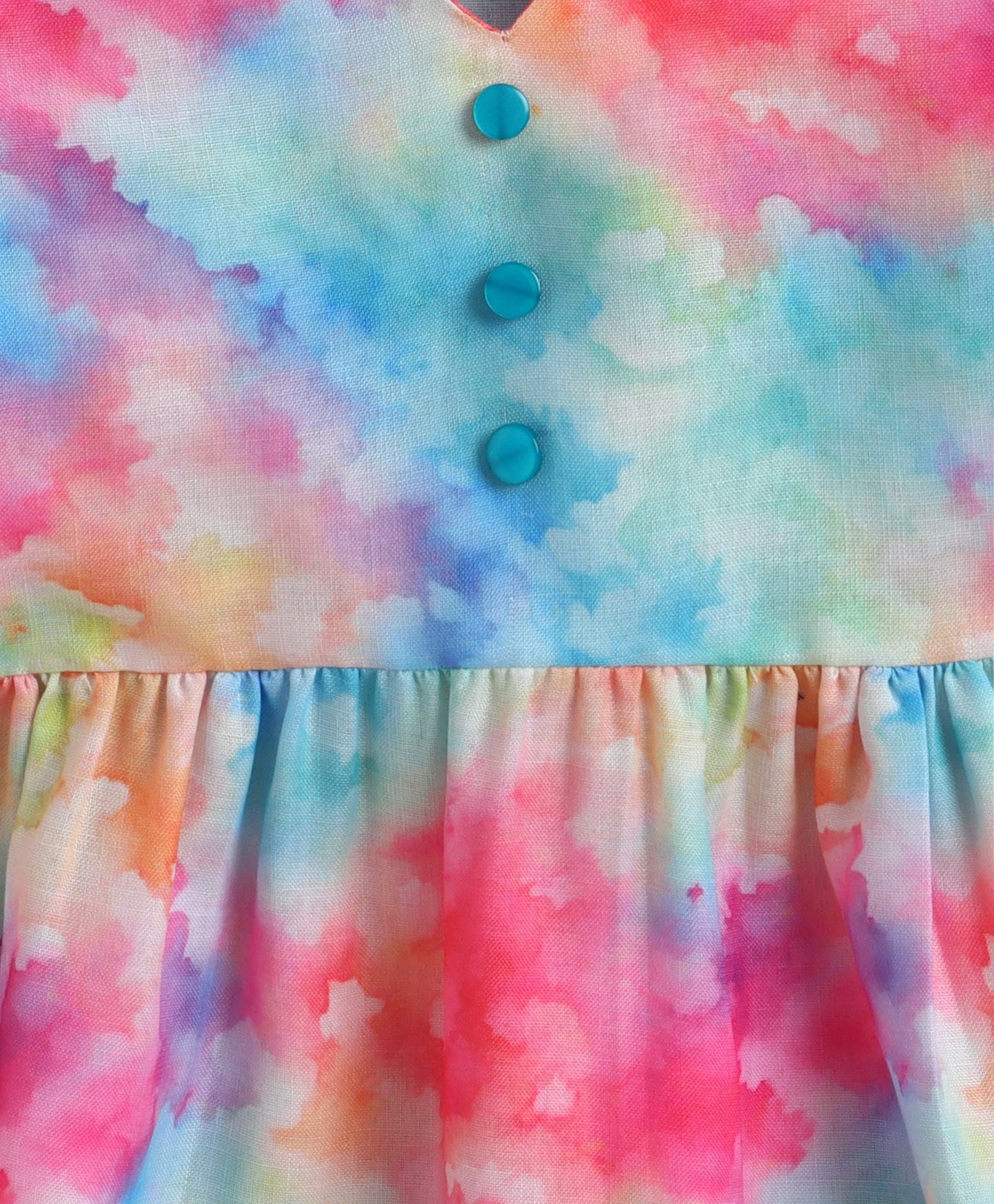 The Magic Wand 3/4th Sleeves Holi Edition Top - Multi Colour