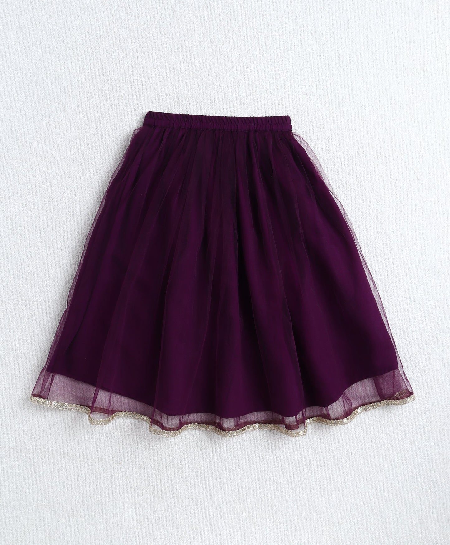Woven Singlet Embroidered Choli and Lehenga with Dupatta Set- Purple