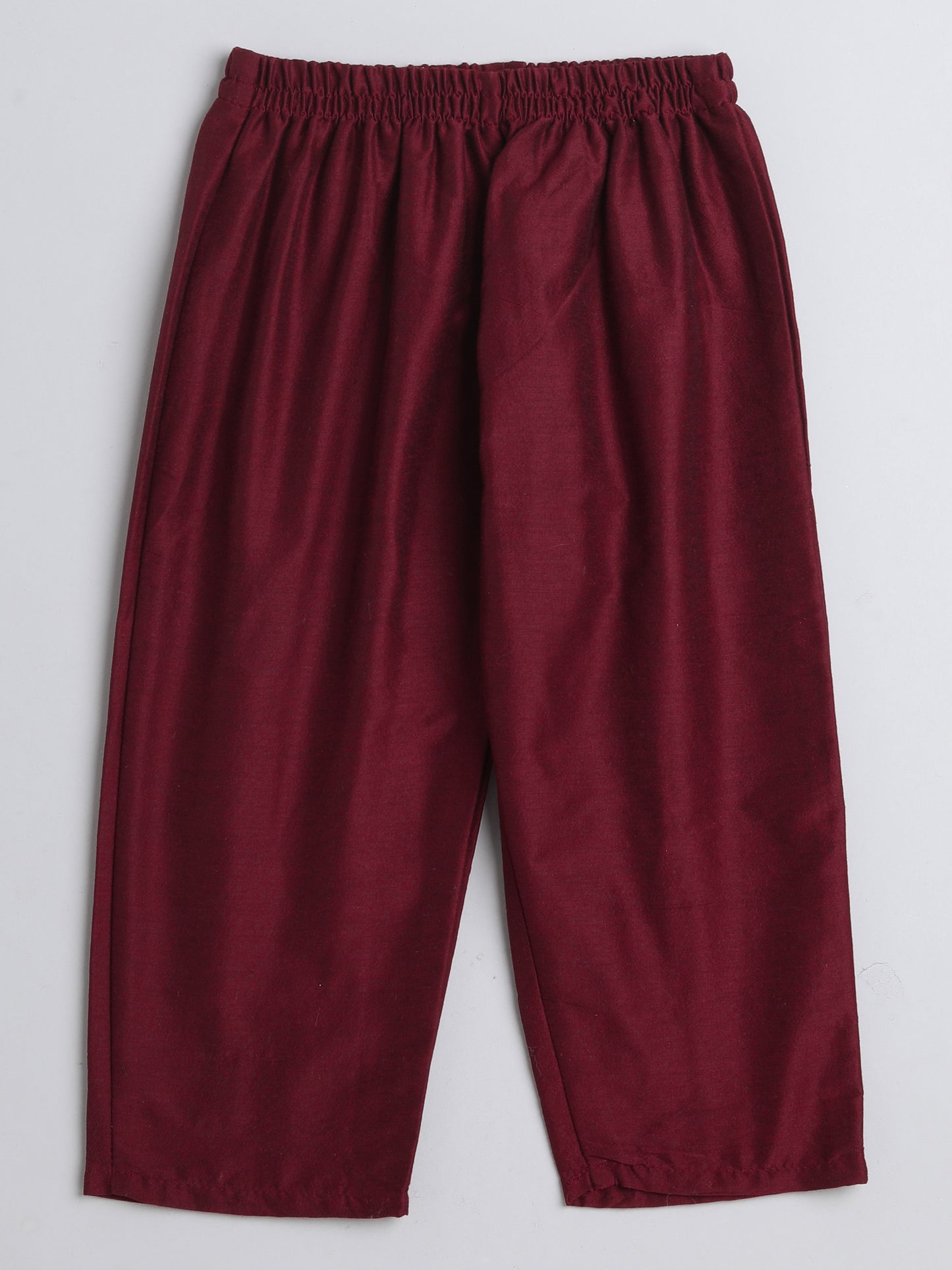 The Magic Wand All Over Polka Dots Printed Sleeveless Collar Neck Top And Pant Set For Girls Maroon