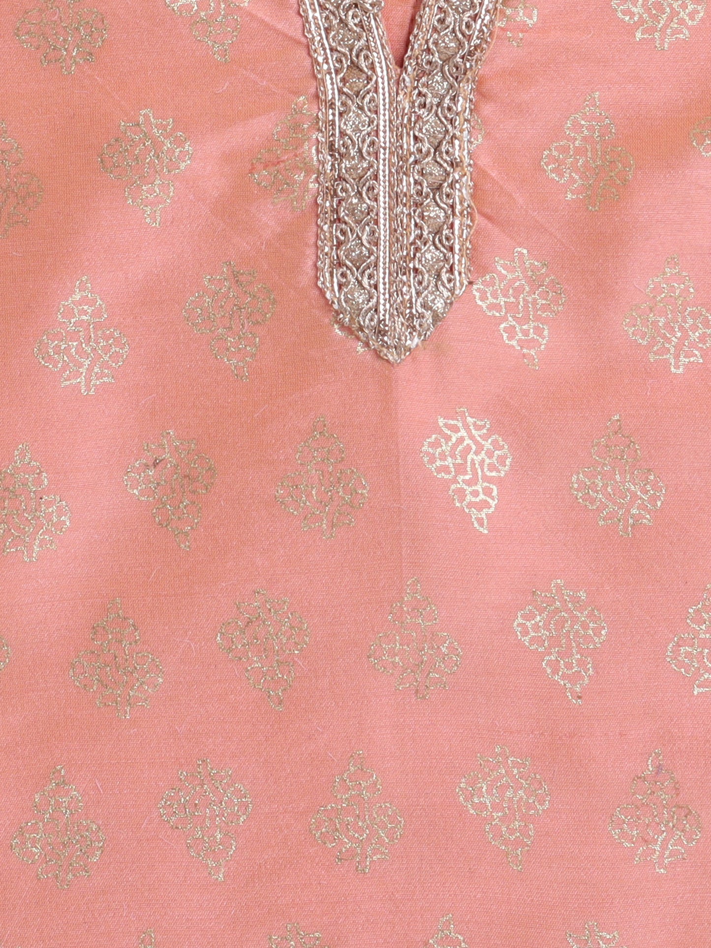 Festive Pattu Pavadai Onam/Pongal Collecion Lace Embellished Cap Sleeves Choli with Net Frills Lehenga Set-Peach