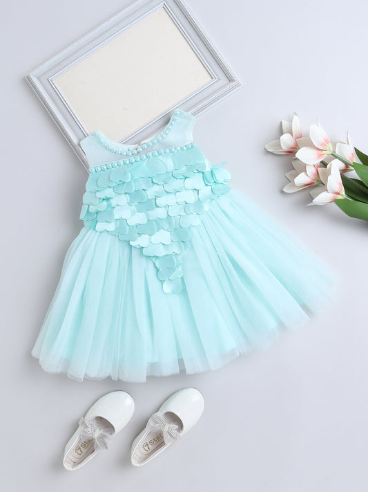 Sleeveless Embellished Dress - Green