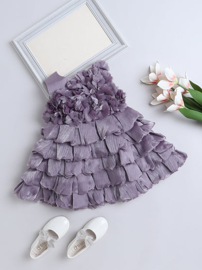 The Magic Wand Sleeveless Ruffled Dress - Wine