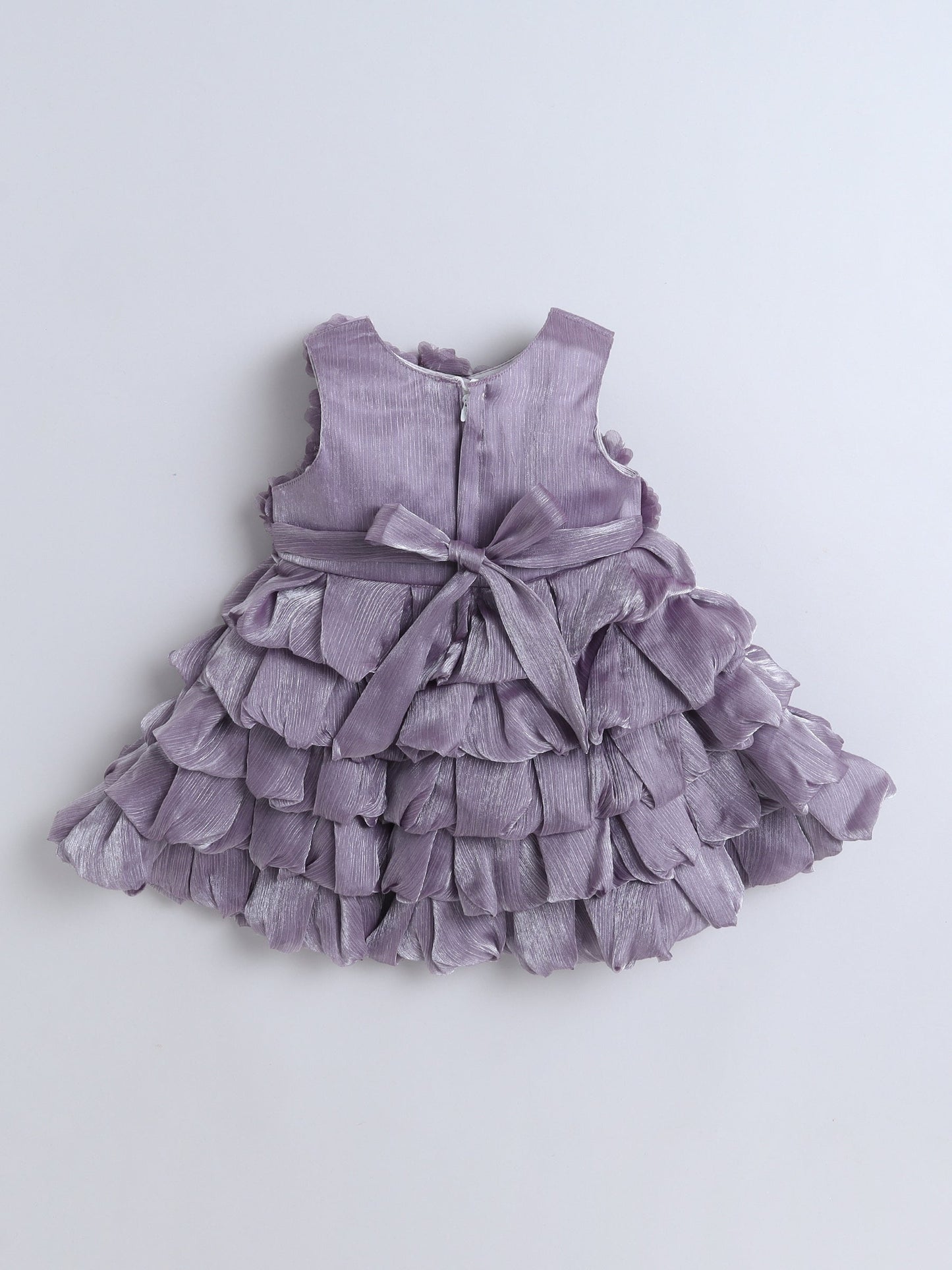 The Magic Wand Sleeveless Ruffled Dress - Wine