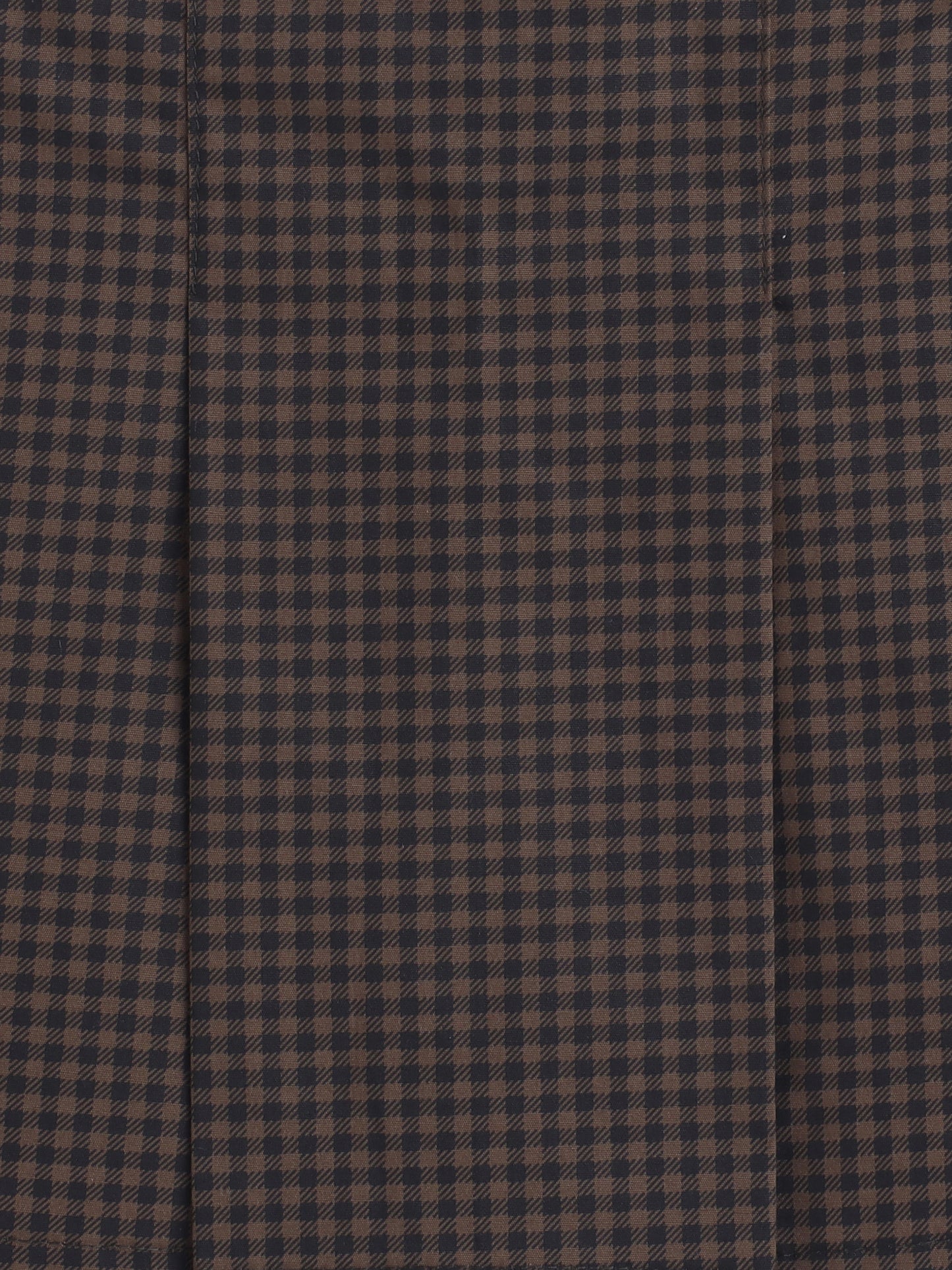 Cotton Sleeveless Checked Coordinating Waist Coat-And Skirt Set - Green