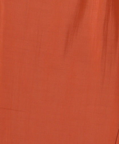 The Magic Wand Chanderi Woven Sleeves Foil Printed Top and Bottom Set - Peach