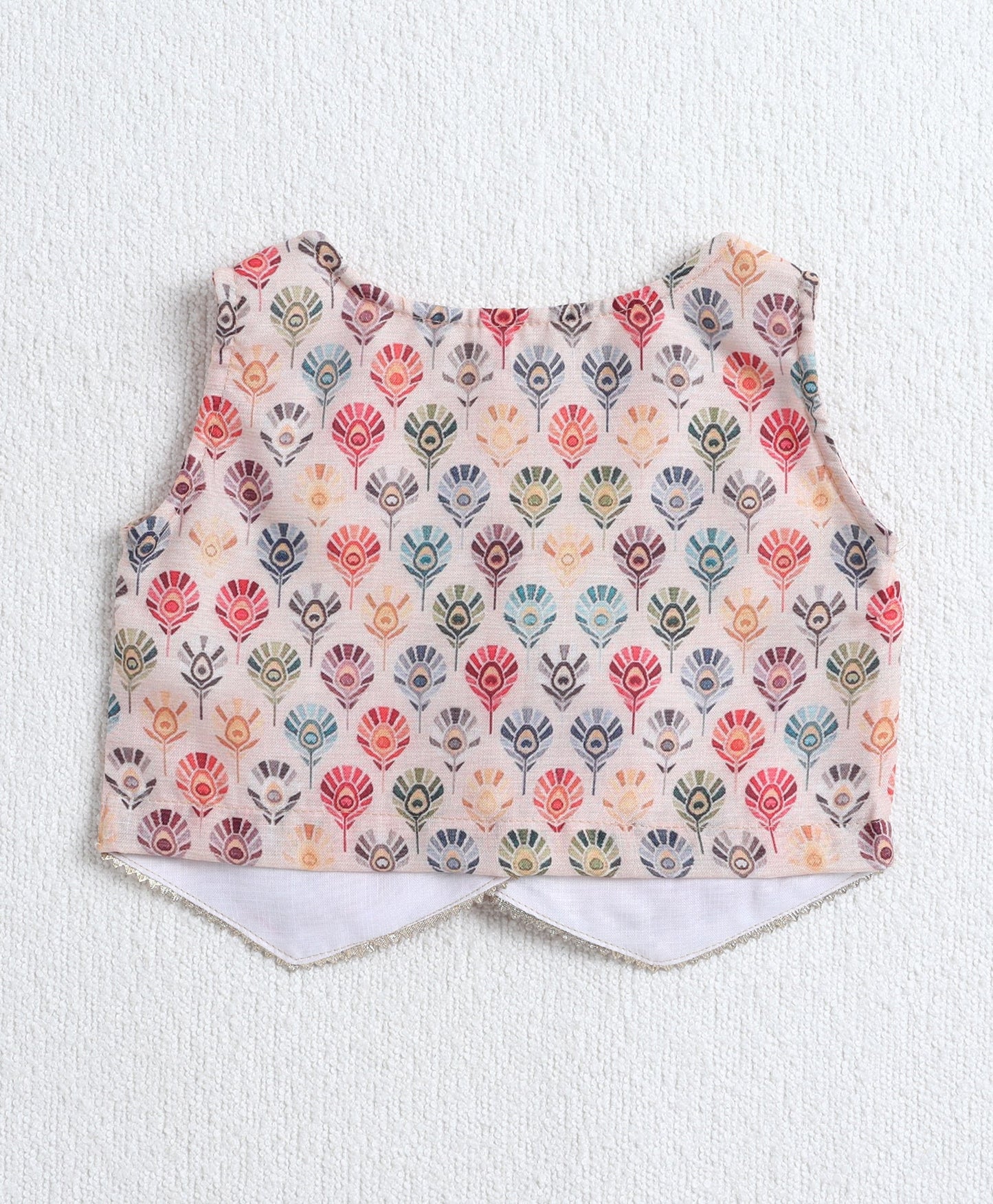 The Magic Wand Woven Sleeveless Digital Printed Top with Patch Pocket Pant Set- Multi Colour