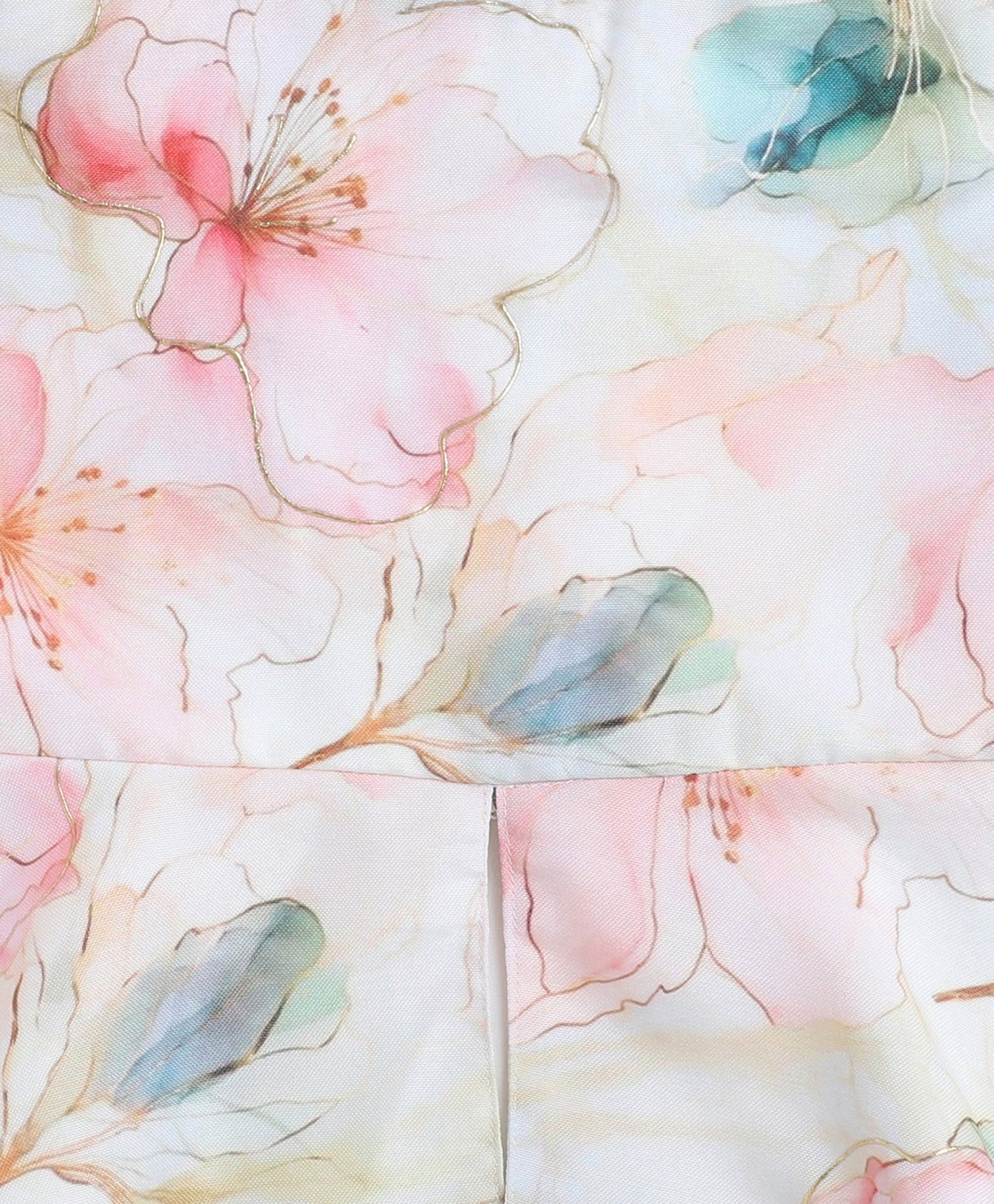 Woven Sleeveless Floral Printed Top and Co-Ordinating Pant Set- Peach